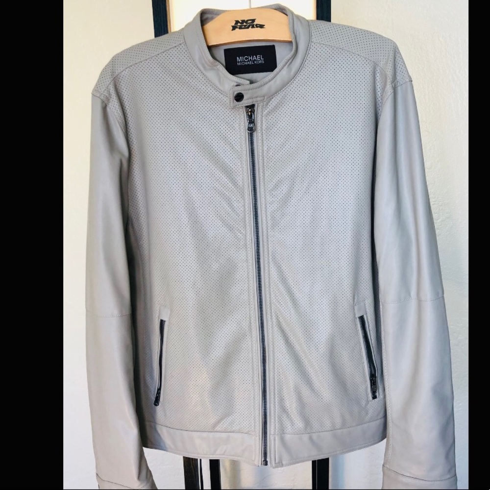 Michael Kors leather jacket men’s size L